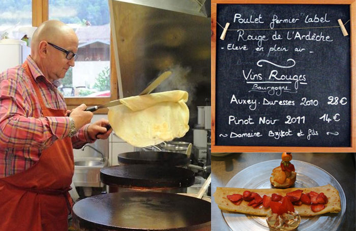 Restaurant Bio à Thônes spécialités de crêpes et de galettes au blé noir, poulet fermier