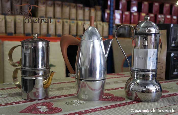 Cafetières originales pour la préparation d'un café au goût unique